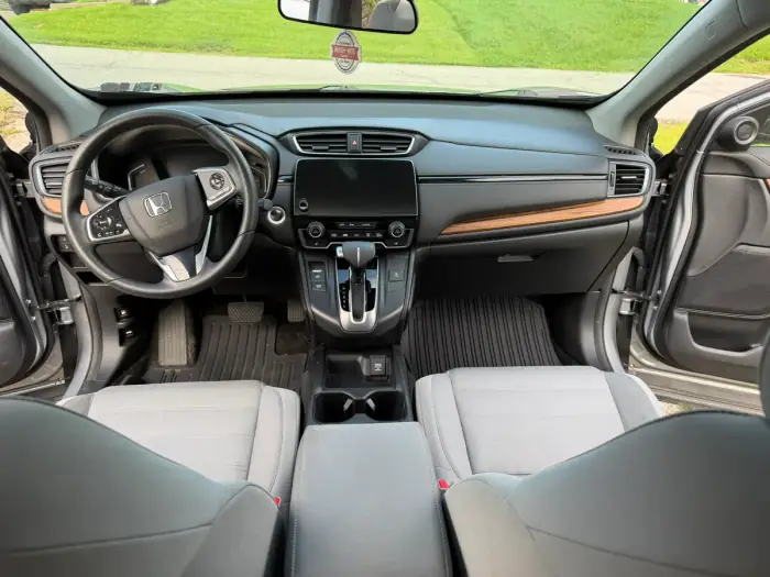 Front cabin and dash after the detail