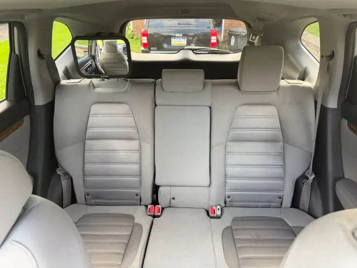 Rear bench and footwells after the detail